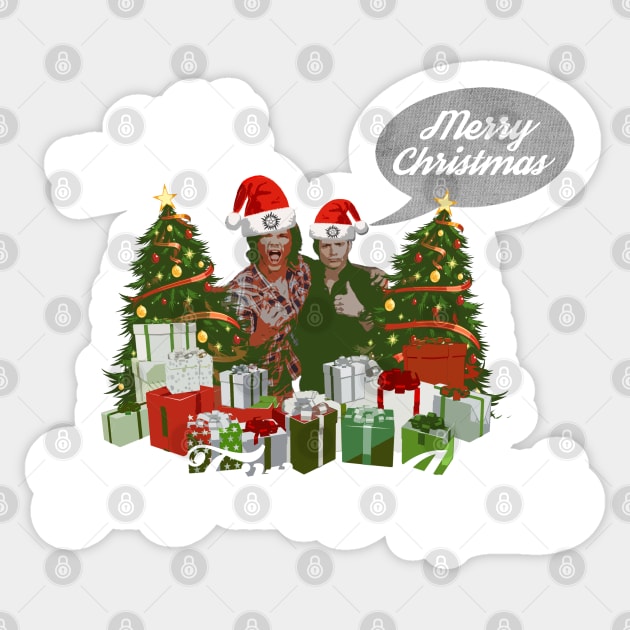 Have a  Supernatural Christmas Sticker by kurticide